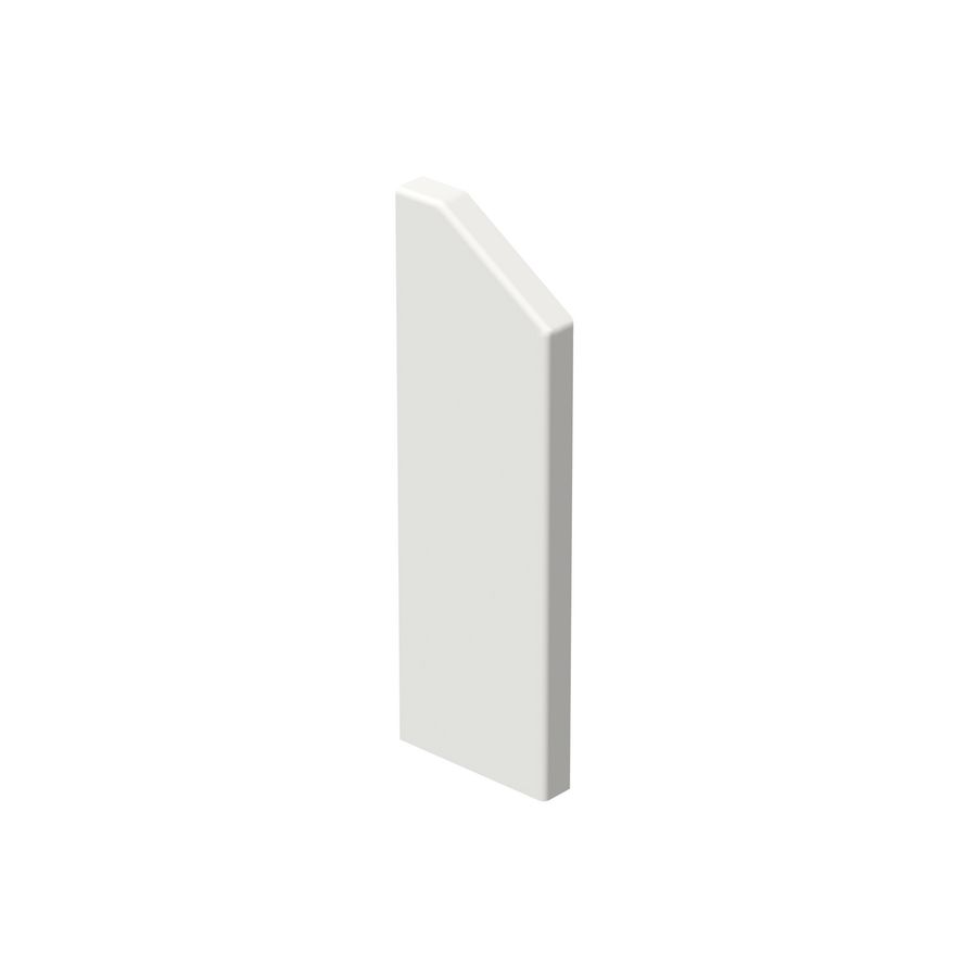 Eindschot wandgoot ESH-165V/52 rechts WGX signaalwit RAL9003