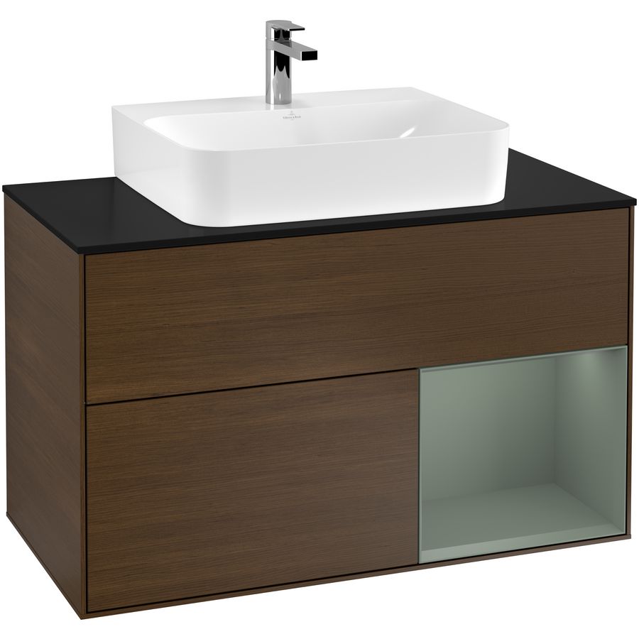 Wastafelonderkast Finion 1000x603x501mm W.Veneer F122GMGN