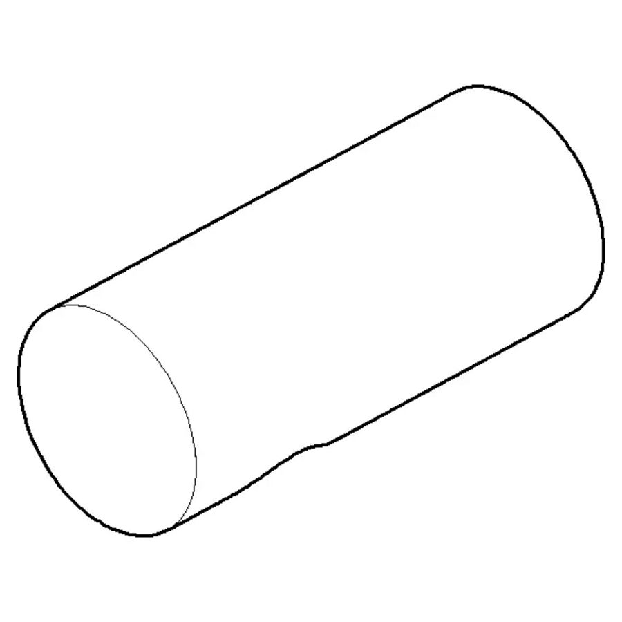 Nippel 30x70mm Champagne gebors. (22kt Goud)