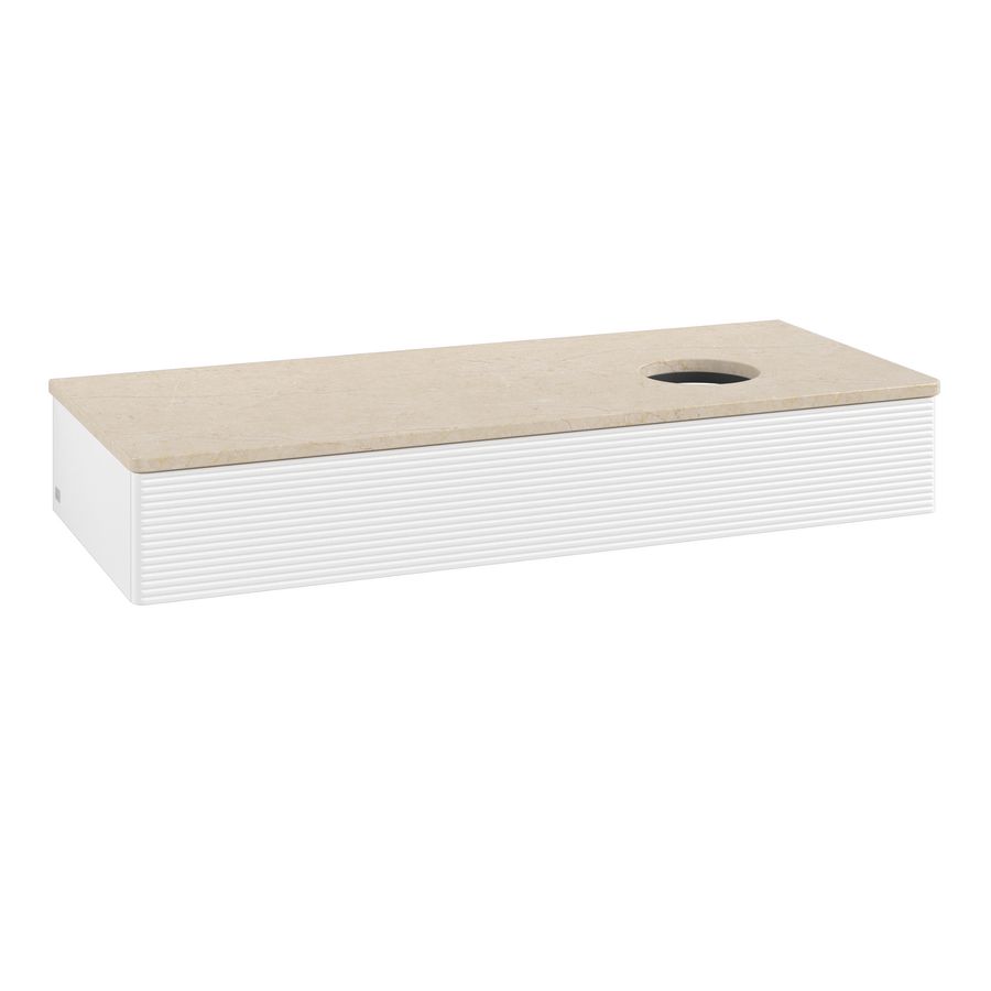 Wastafelonderkast Antao 1200x190x500mm White Matt Lacquer K12113MT