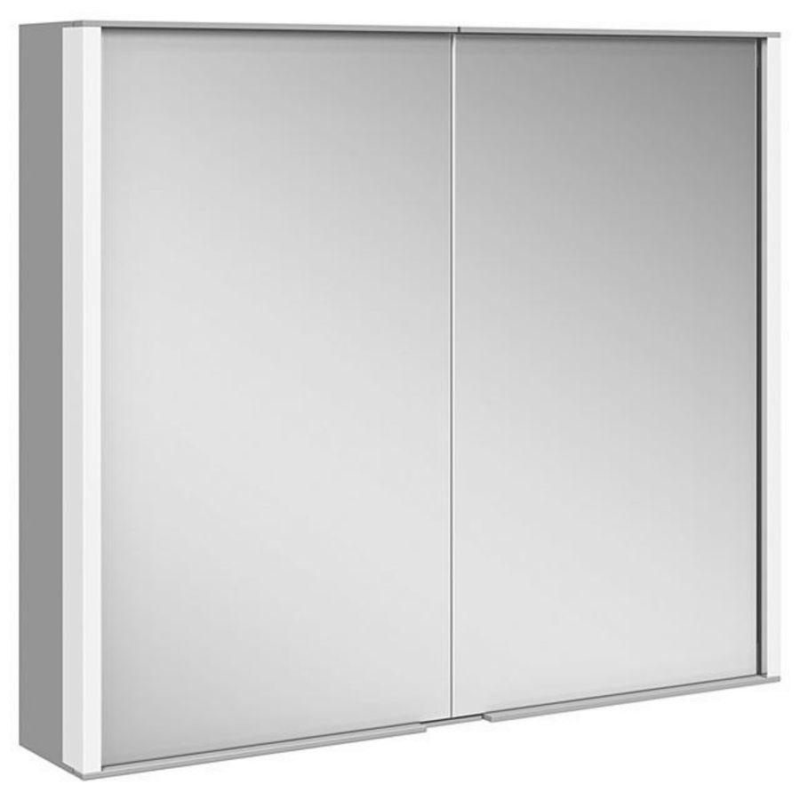 Royal Match spiegelkast 800x700x160mm zilver gebijtst elox