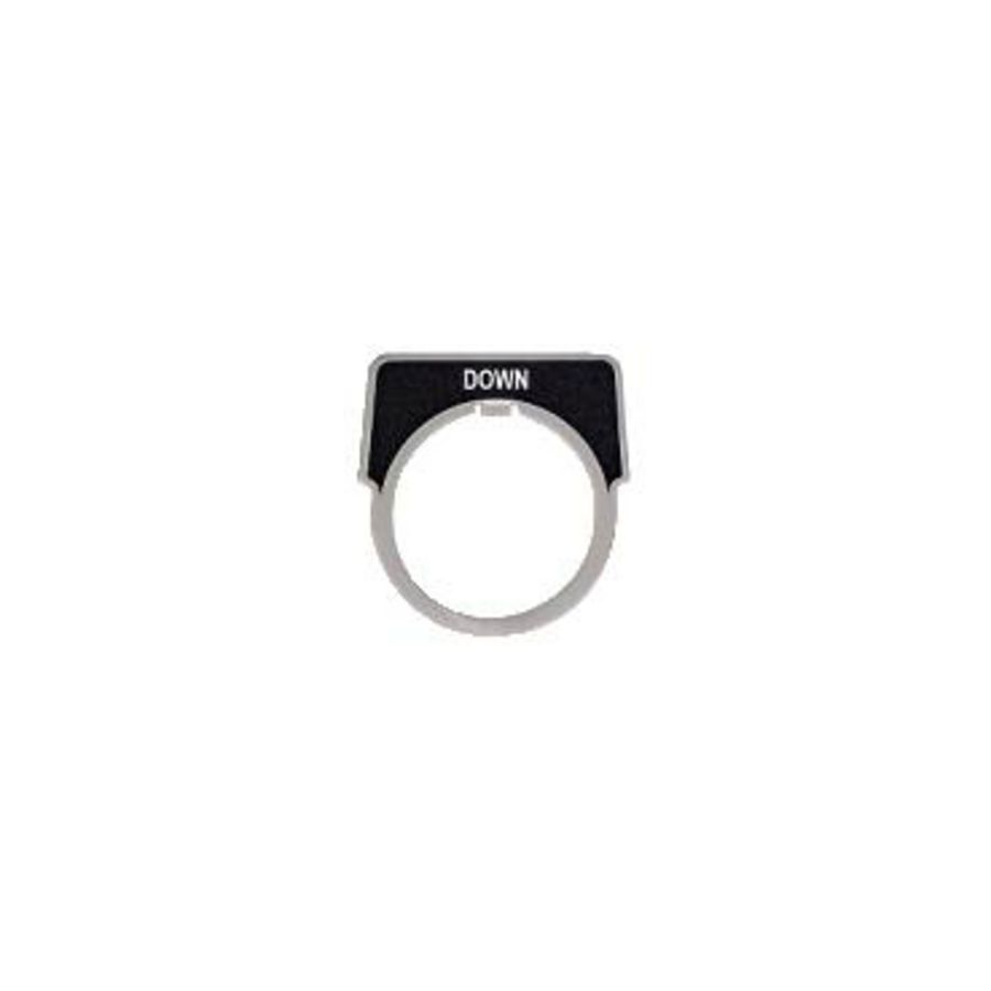 Etiket drukknop 30mm MarkeringDOWN" Zwar Harmony 9001K
