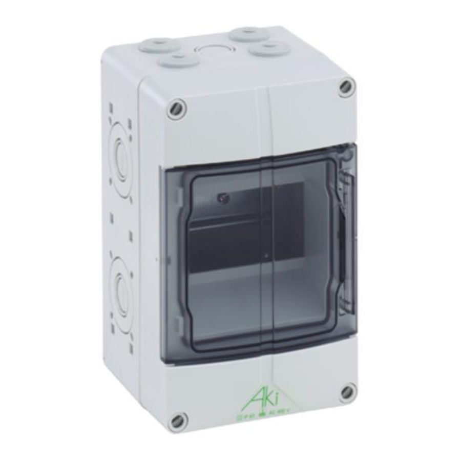 Modulaire verdeler / verdeelkast AKi compact grijs P65 IK08 5 modules