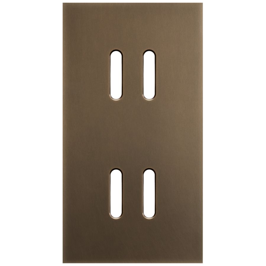 2-voudige afdekplaat Verticaal 71mm centerafstand voor tweevoudig