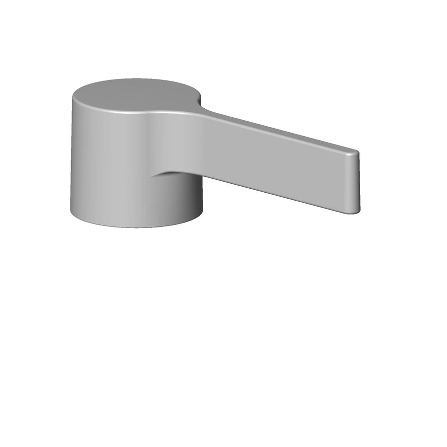 Greep Hendel 37x34x107mm Dark Platinum gebors.