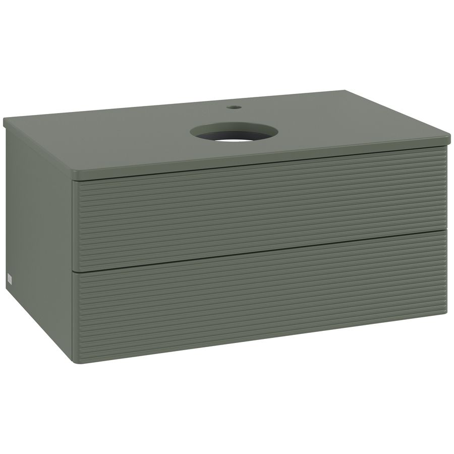 Wastafelonderkast Antao 800x360x500mm L.Green Matt Lacquer L19150HL