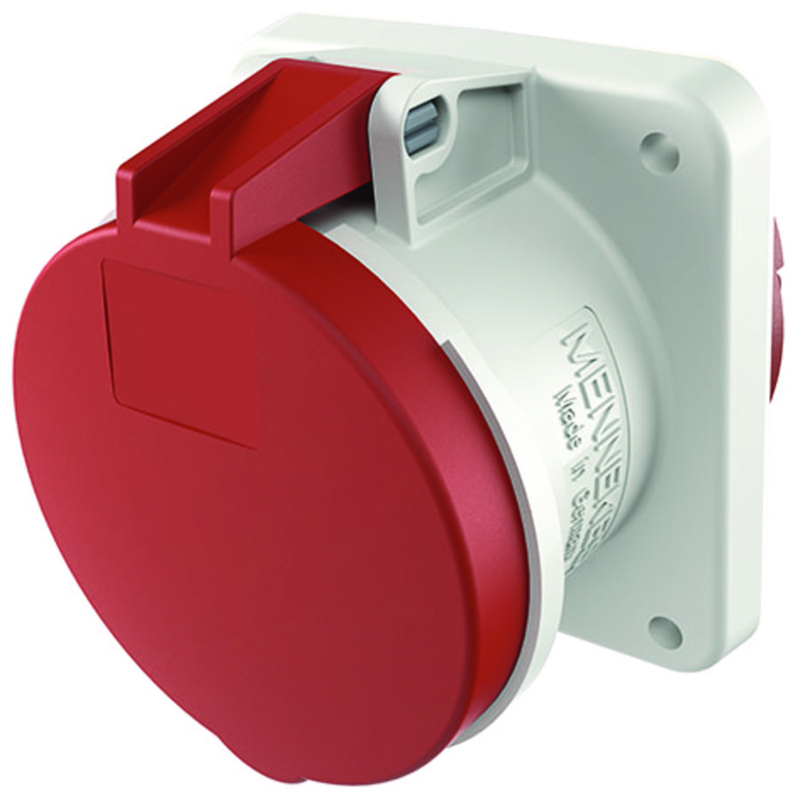 Inbouwwandcontactdoos 63A 5-polig  6H 400V IP44