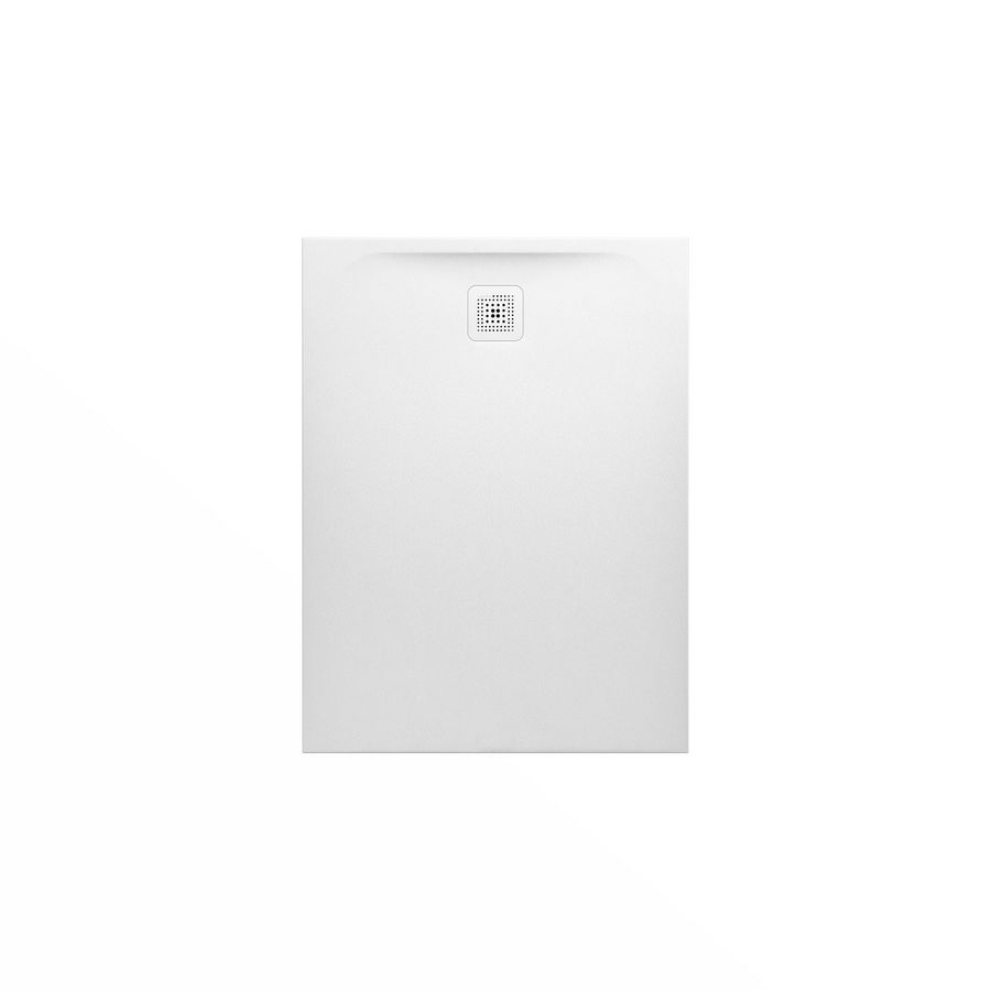 Douchevloer 1200x1000mm vierkant wit Marbond composiet afvoer aan korte zijde