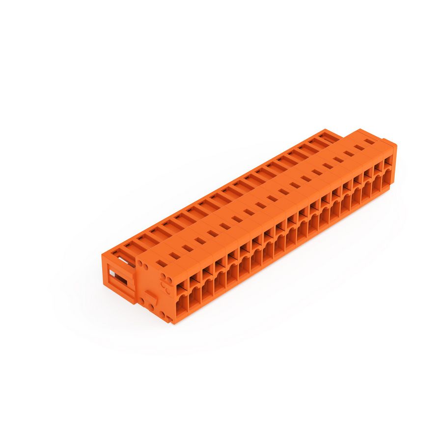 1-draads male steker 1,5mm² oranje 734-349 VVE=25