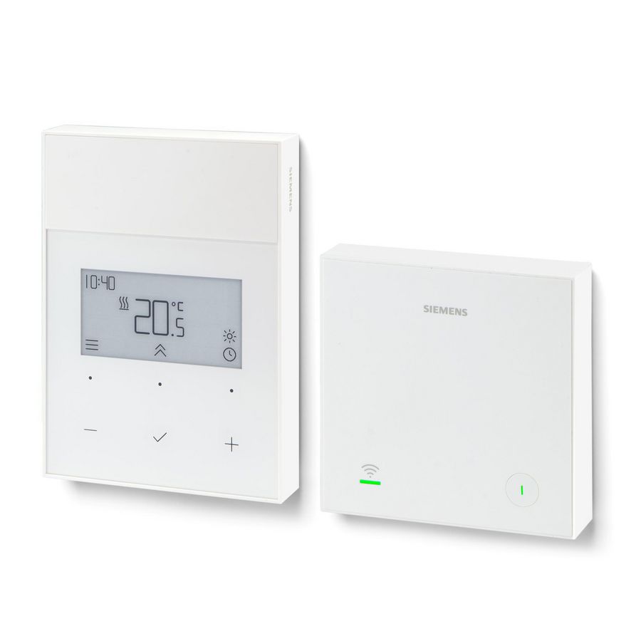 Klokthermostaat RDL131RF.ST draadloos Opentherm batterijgevoed + ontvanger 1x ingang