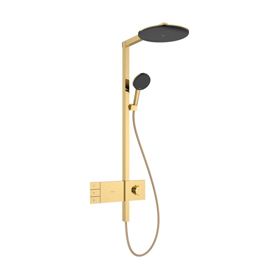 Showerpipe 300 2 straalsoorten EcoSmart Raindance Alive S Polished Gold-Optic