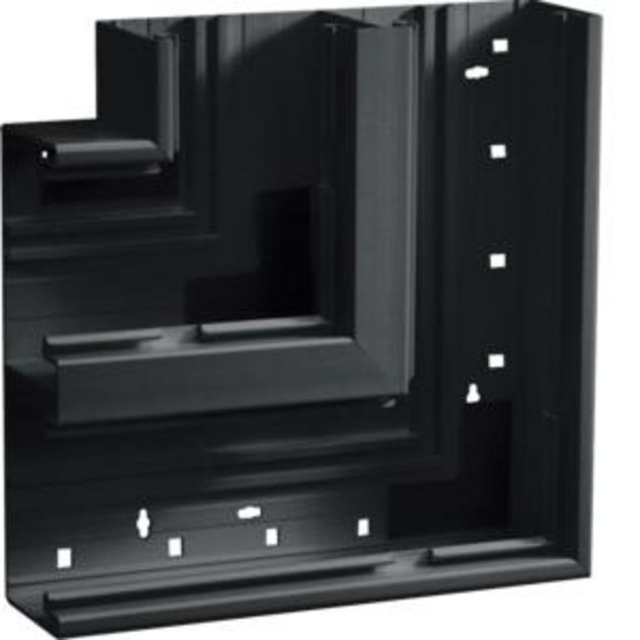 Vlakke hoek BR65 65x210mm 2x80mm zwart