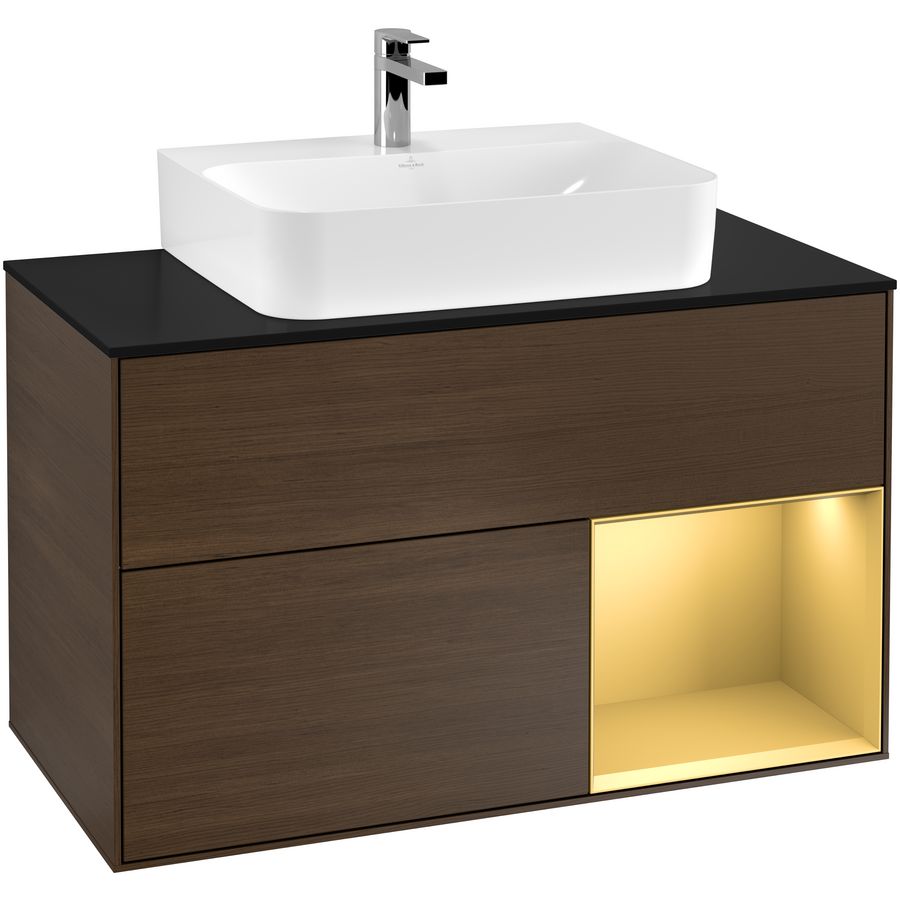 Wastafelonderkast Finion 1000x603x501mm W.Veneer F122HFGN