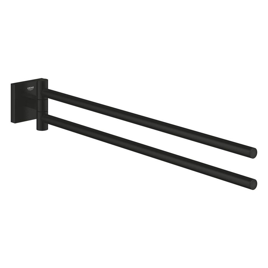 Start Cube handdoekhouder 2-Lids mat zwart