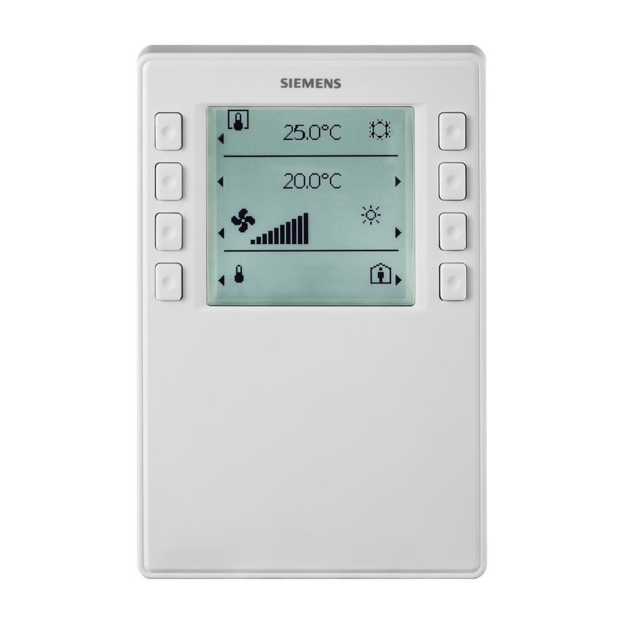 QMX2.P43 Ruimte bedienunit, displ. T+RV