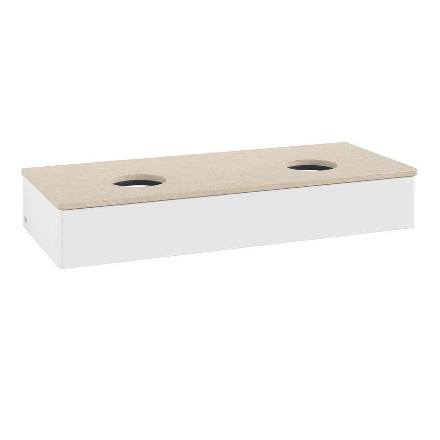 Wastafelonderkast Antao 1200x190x500mm White Matt Lacquer K13013MT