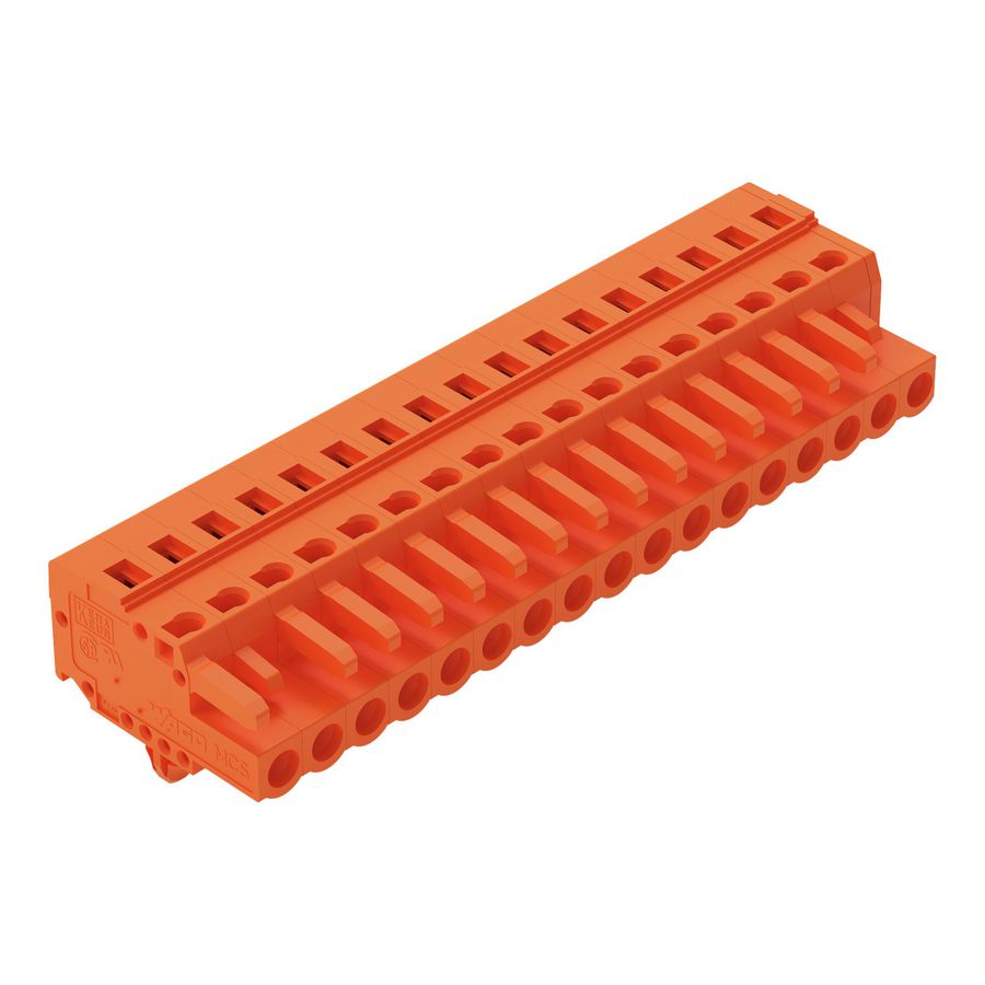 1-draads FE steker 2,5 mm² oranje 231-317/008-000 VVE=25