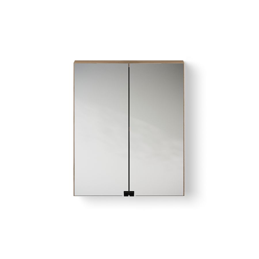 Wooden Mirror Cabinet / spiegelkast 500mm eiken old grey incl. stopcontact excl. verlichting