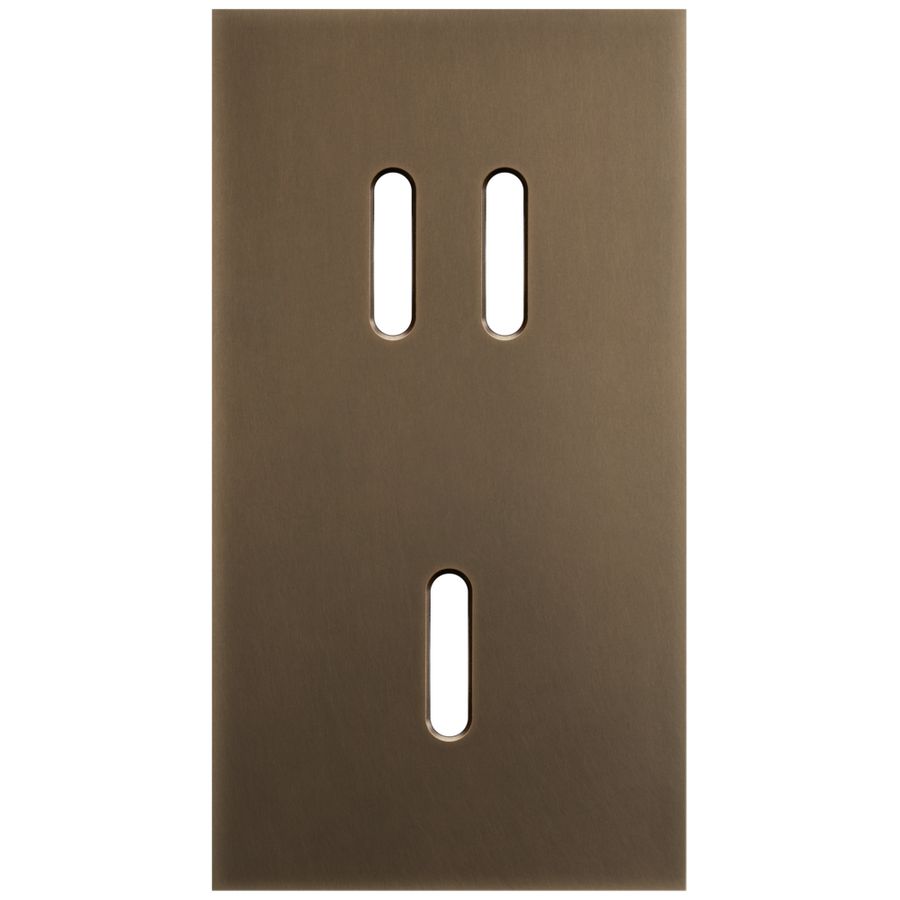 2-voudige afdekplaat Verticaal 71mm centerafstand voor een tweevo