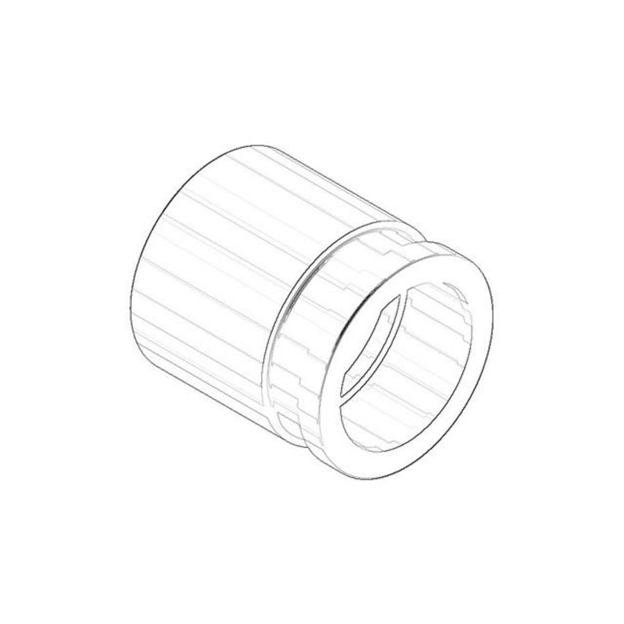 Rozet 34x36,5mm Mat Wit