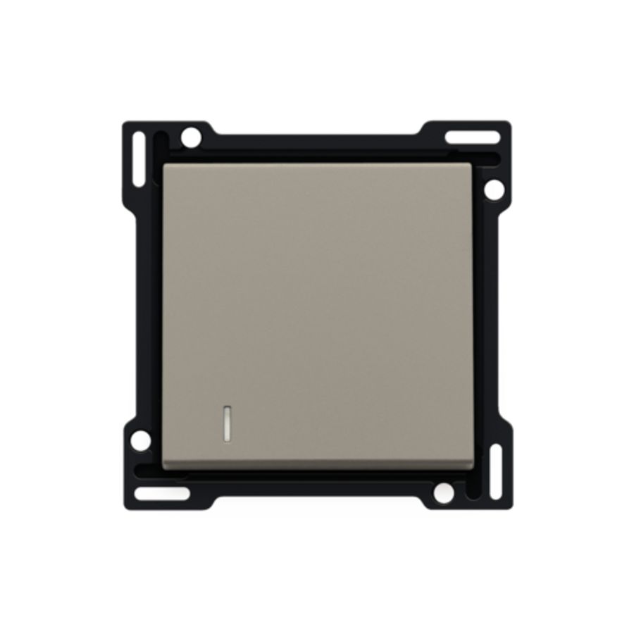 Afwerkingsset lens enkelvoudige schakelaar/knop bronz