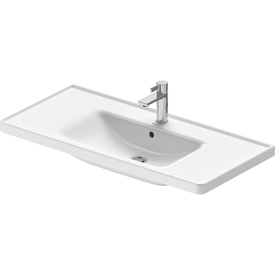 D-NEO #236710 wastafel 1005mm wit met kraangat met overloop