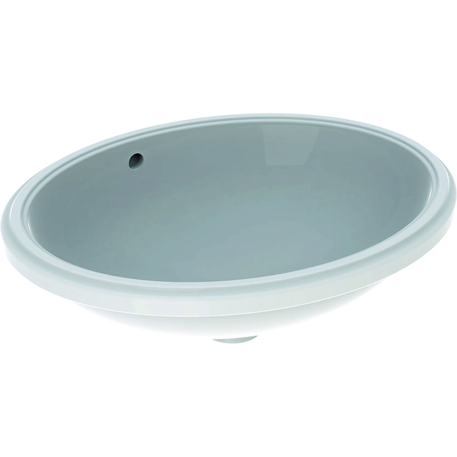 VariForm onderbouwwastafel ovaal 50x46cm met overloop wit