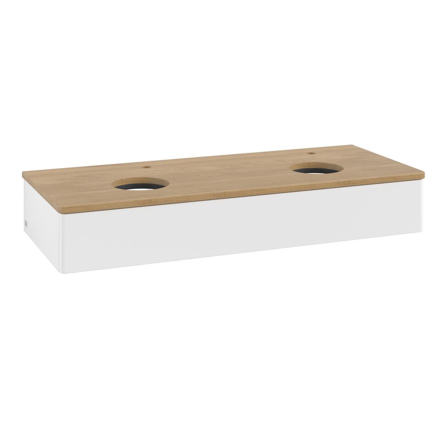 Wastafelonderkast Antao 1200x190x500mm White Matt Lacquer K13051MT