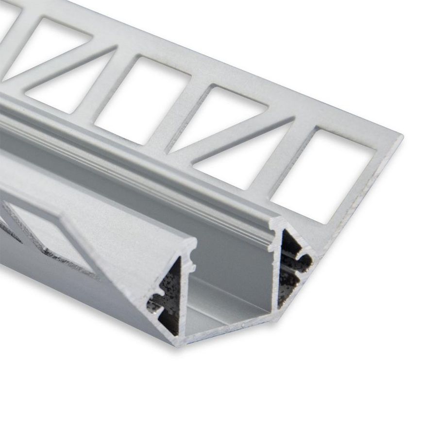 LED tegel profiel FP8n binnenhoek L=2mtr. LED strips max. 14mm
