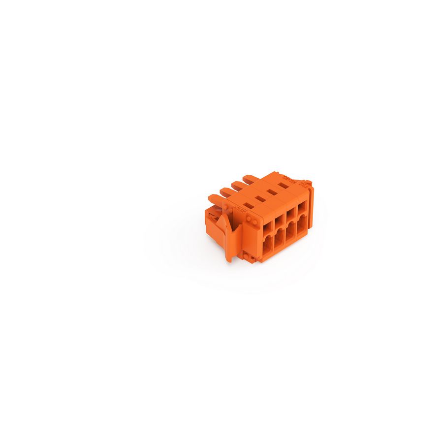 1-draads female steker 1,5mm² oranje 734-204/037-000 VVE=100