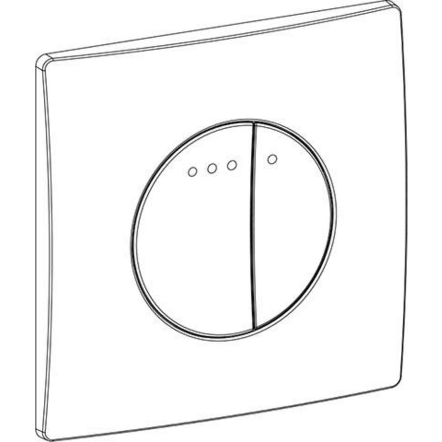 Quadro Bedieningspaneel Enyo toilet DF glanschroom
