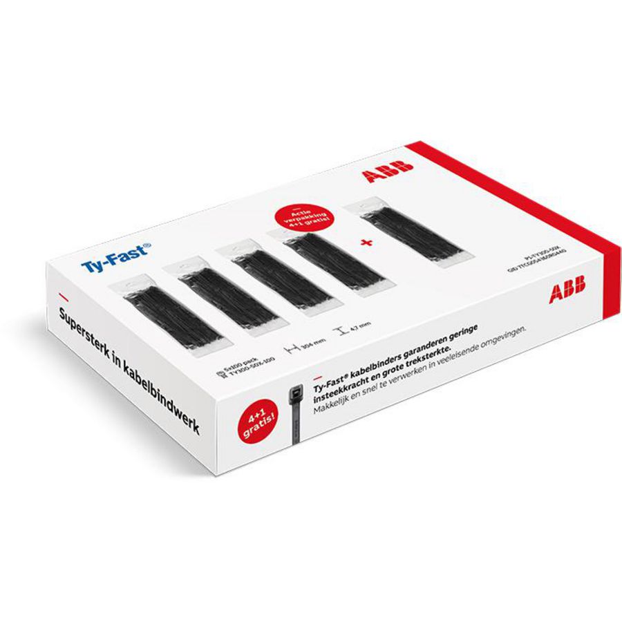 Kabelbinder promo box 222n 304mm BLK-UV