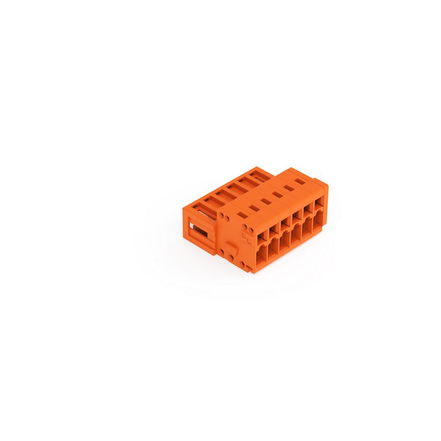 1-draads male steker 1,5mm² oranje 734-336 VVE=100