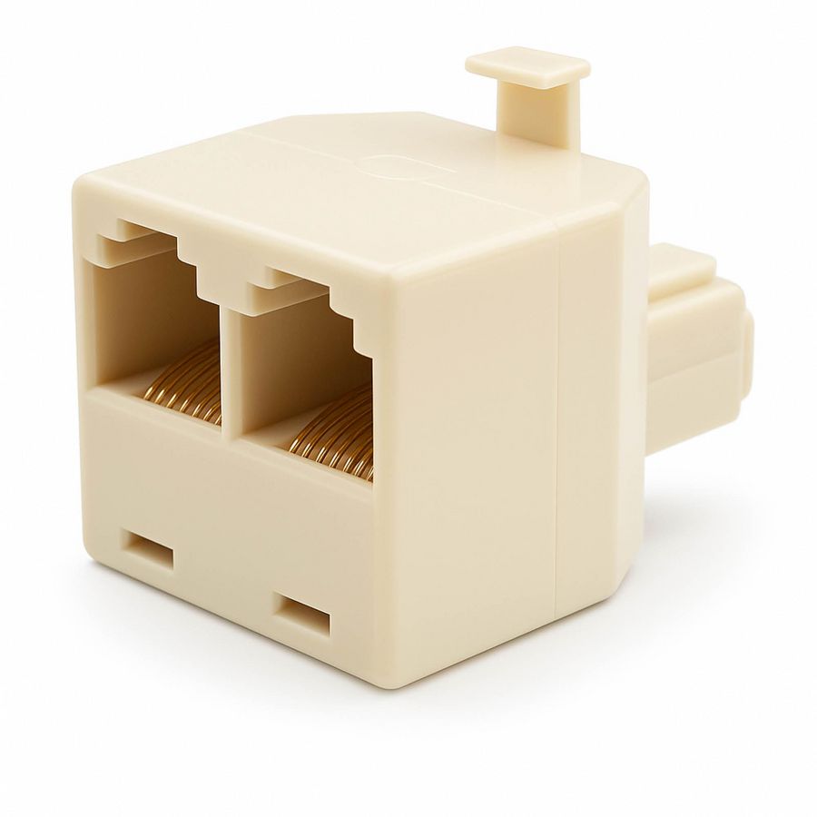 Doos a 5st. Modulair T-stuk 1x Male - 2x Female RJ45 Recht