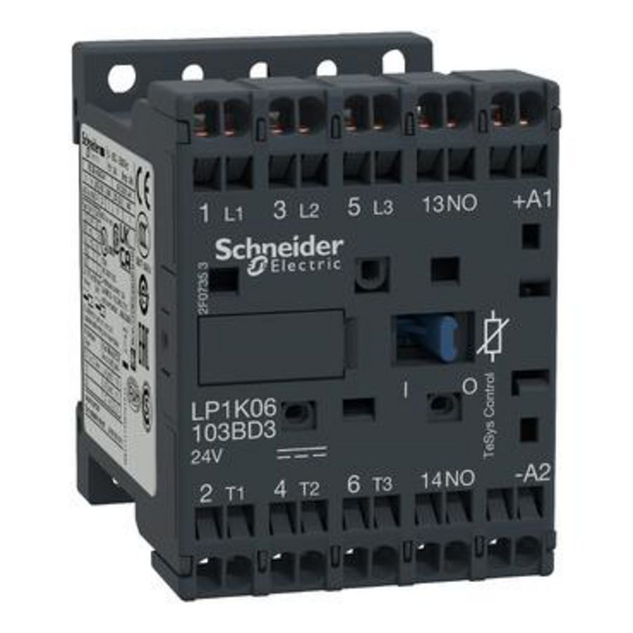 Contactor 3M HC 1M AC-3<=440V 6A Stuurspanning 24V D K