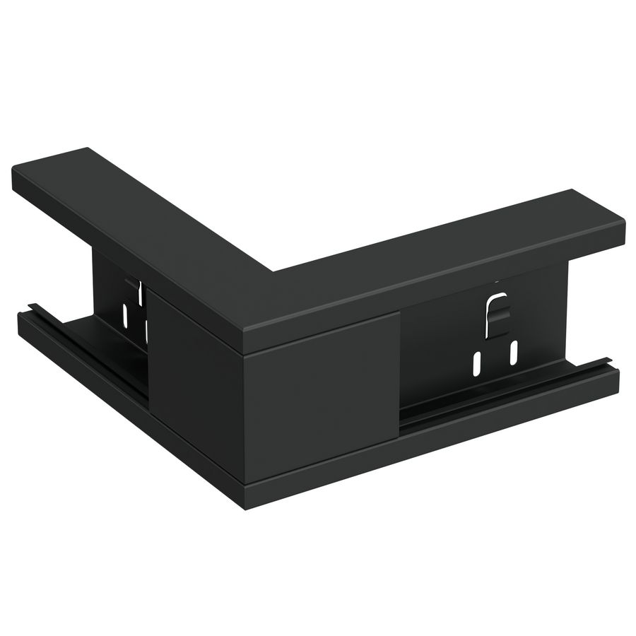 Buitenhoekstuk +D YH-110/52 WGX zwart RAL9017