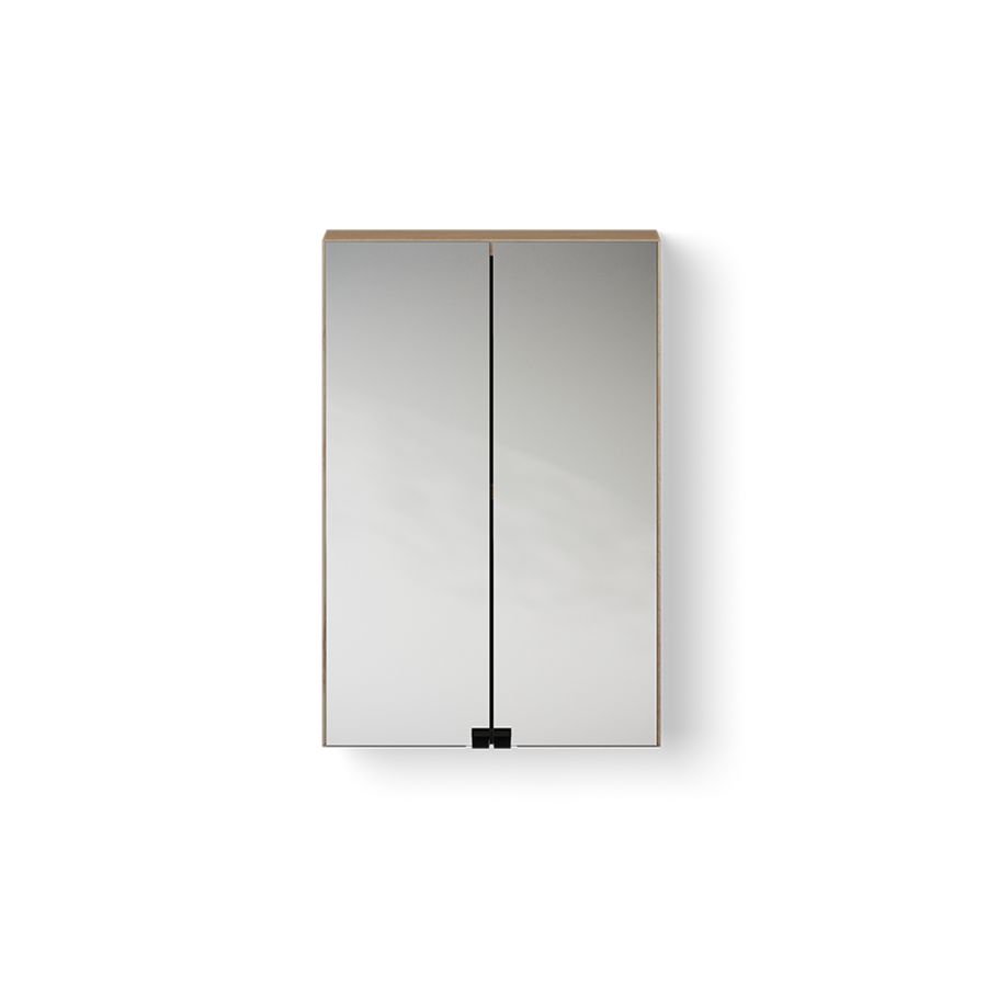 Wooden Mirror Cabinet / spiegelkast 400mm eiken old grey incl. stopcontact excl. verlichting
