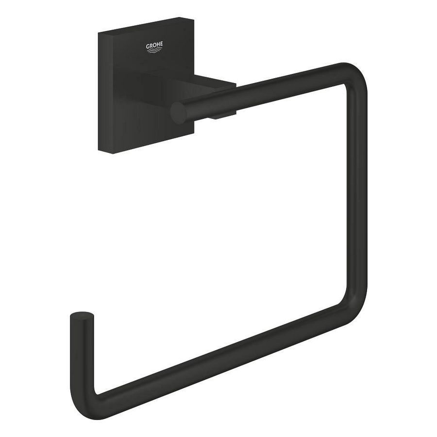 Start Cube handdoekring mat zwart