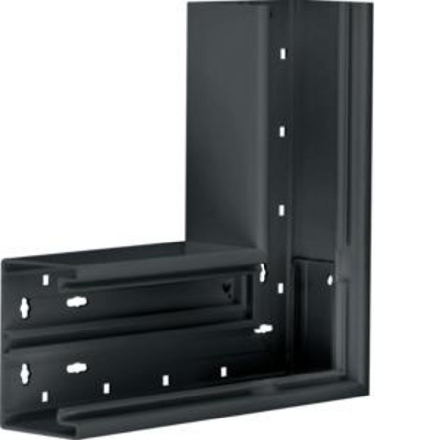 Vlakke hoek BR65 65x100mm zwart