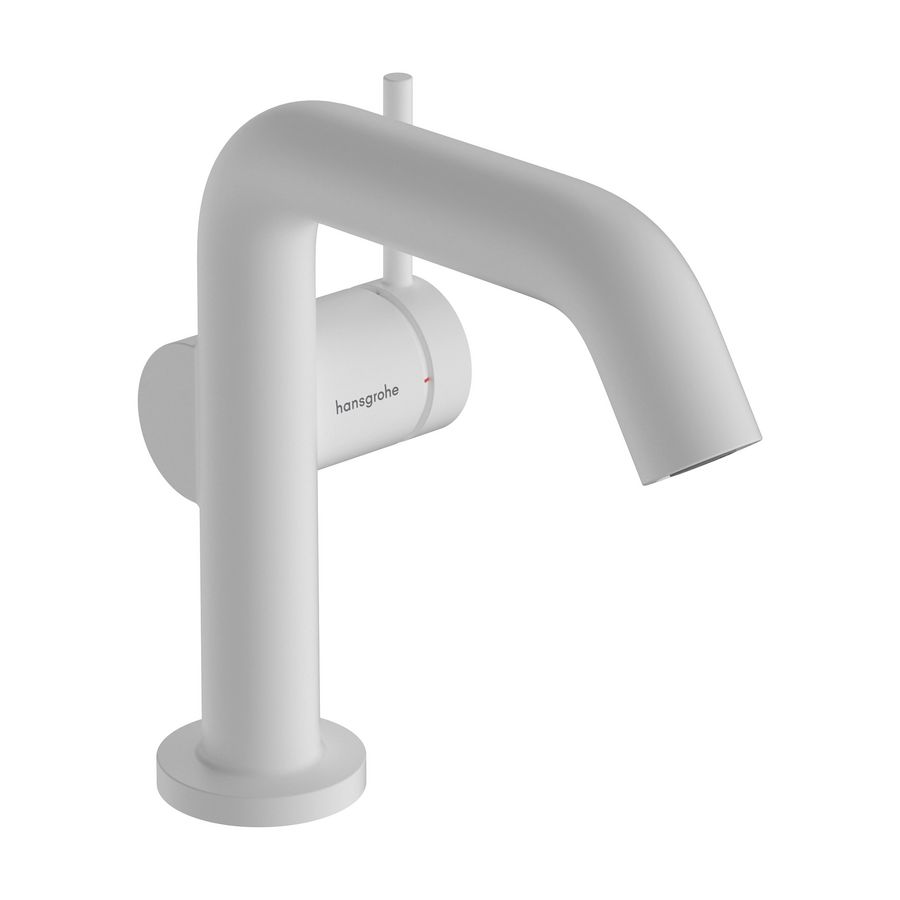 Tecturis S 1-hendel wastafelmengkraan 110 Fine CoolStart mat wit incl. push-open plug 73320700