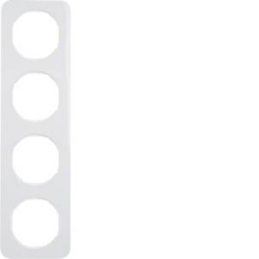 Afdekraam 4-v berker R.1 polar wit glans