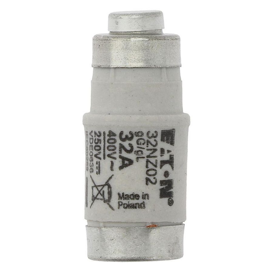 Zekering laagspanning 32A AC 400V D02 gL/gG IEC traag VVE=10