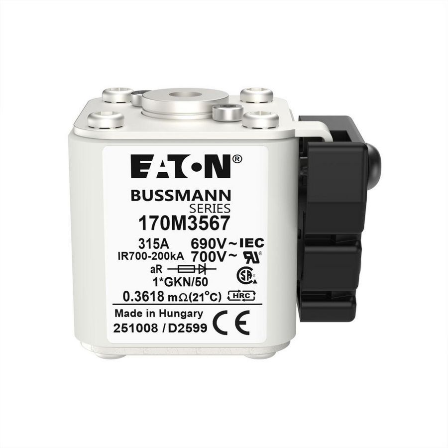 Zekering h. snelheid 315A AC 690V 200kA compact 1 45x VVE=6