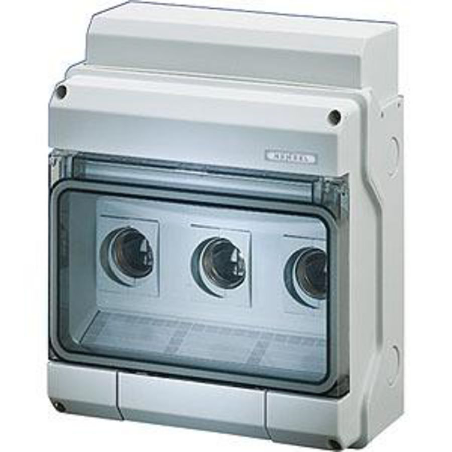 Zekeringkast KV IP65 9 module DII 3x25A Tule invoer N+PE