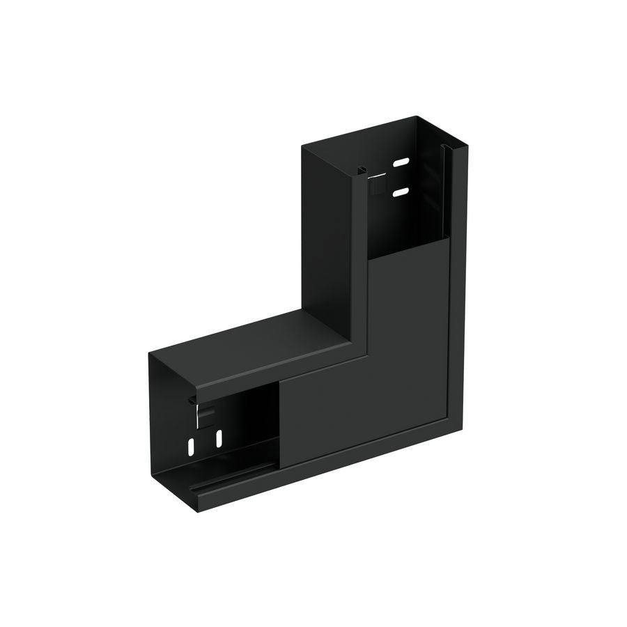 Verticaal hoekstuk wandgoot +D LSU-110/72 WGX zwart RAL9017
