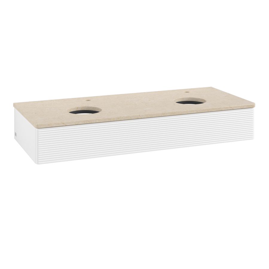 Wastafelonderkast Antao 1200x190x500mm White Matt Lacquer K13153MT