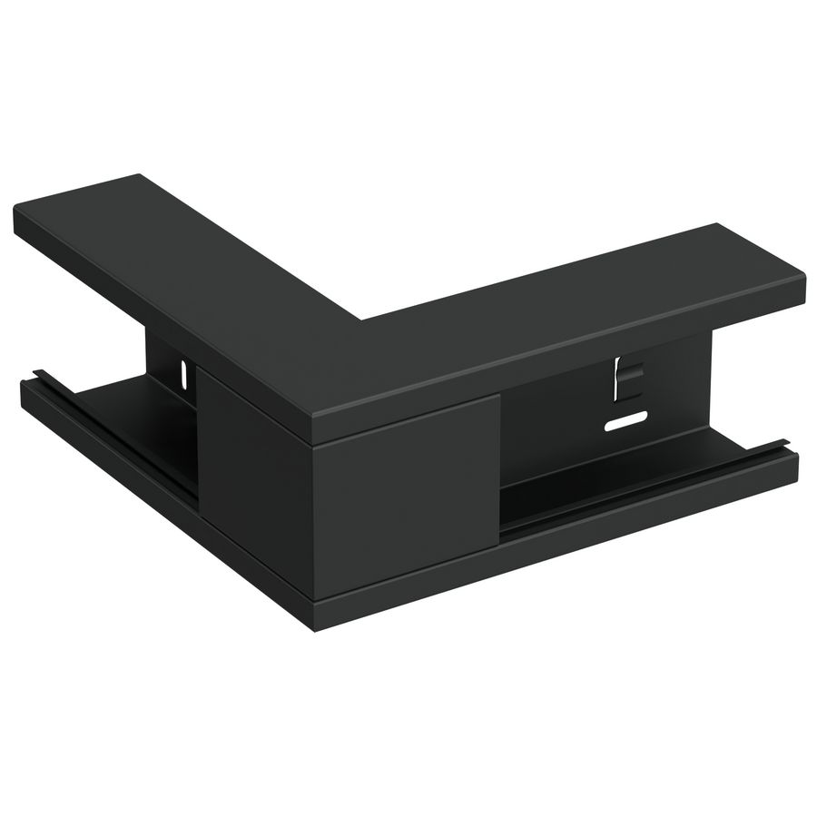 Buitenhoekstuk +D YH-110/72 WGX zwart RAL9017