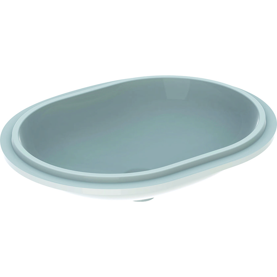 VariForm onderbouwwastafel ellipsvormig 55x46cm zonder overloop wit
