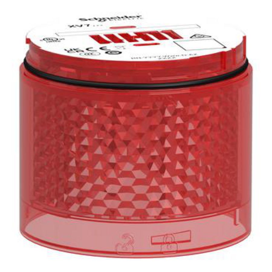 Steady Red Colored lens