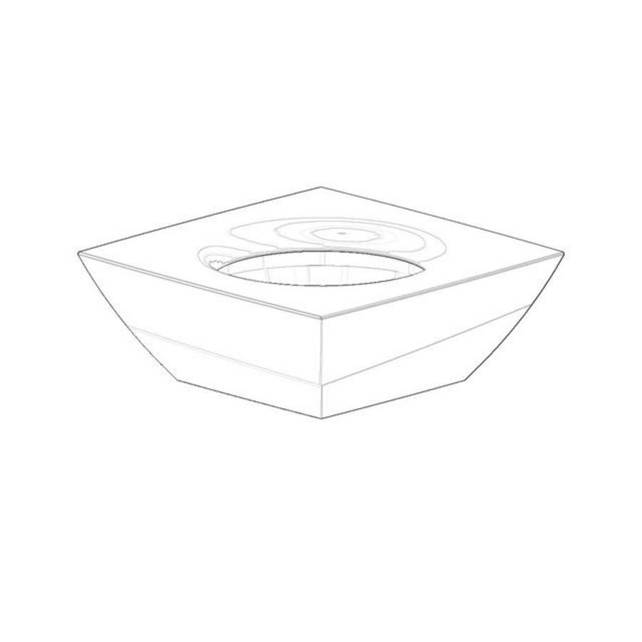 Houder 79x79x32mm Champagne (22kt Goud)